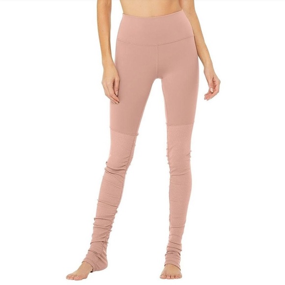 ALO Yoga Pants - Alo High Waisted Pink Goddess Active Leggings